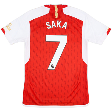 2023-24 Arsenal Home Shirt Saka #7 - 8/10 - (S)