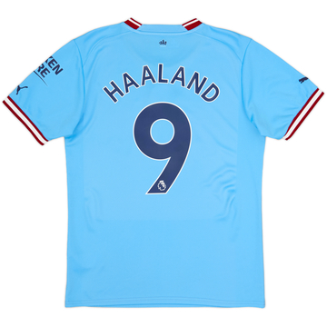 2022-23 Manchester City Home Shirt Haaland #9 - 7/10 - (M)