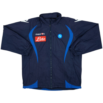 2009-10 Napoli Macron Hooded Rain Jacket - 7/10 - (XXL)