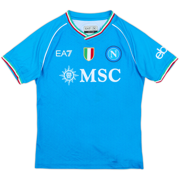 2023-24 Napoli Home Shirt - 9/10 - (S.Boys)