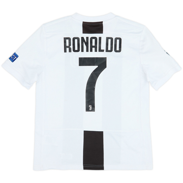 2018-19 Juventus Home Shirt Ronaldo #7 - 6/10 - (M.Boys)