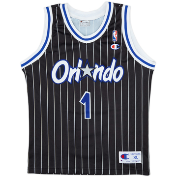 1993-94 Orlando Magic A.Hardaway #1 Champion Away Jersey - 9/10 - (XL.Boys)