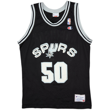 1991-95 San Antonio Spurs Robinson #50 Champion Away Jersey - 6/10 - (S)