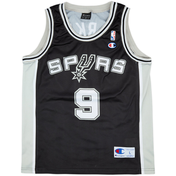2002-10 San Antonio Spurs Parker #9 Champion Away Jersey - 9/10 - (L)