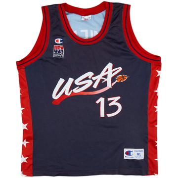1996-99 USA O'Neal #13 Champion Away Jersey - 6/10 - (XL)