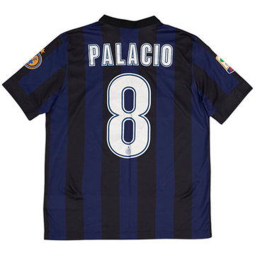 2013-14 Inter Milan Home Shirt Palacio #8 - 7/10 - (XL.Boys)