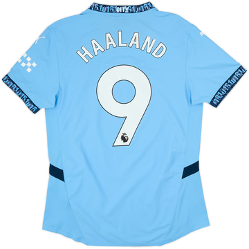 2024-25 Manchester City Authentic Home Shirt Haaland #9 - 7/10 - (M)
