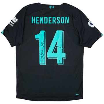 2019-20 Liverpool Signed Third Shirt Henderson #14 - 8/10 - (M)