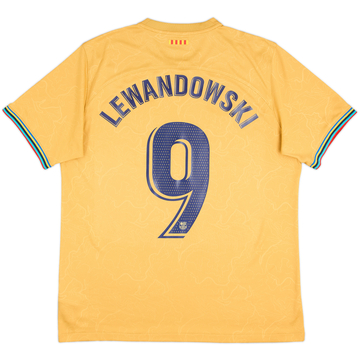 2022-23 Barcelona Away Shirt Lewandowski #9 - 8/10 - (L)