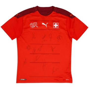 2020-21 Switzerland Signed Home Shirt - 9/10 - (M)