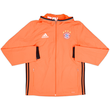 2016-17 Bayern Munich adidas Hooded Track Jacket - 8/10 - (XL.Boys)
