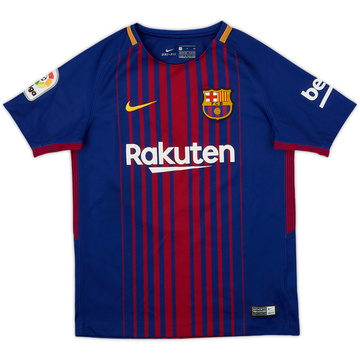 2017-18 Barcelona Home Shirt - 9/10 - (S.Boys)