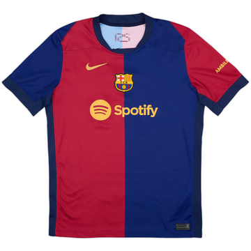 2024-25 Barcelona Home Shirt - 8/10 - (XL.Boys)