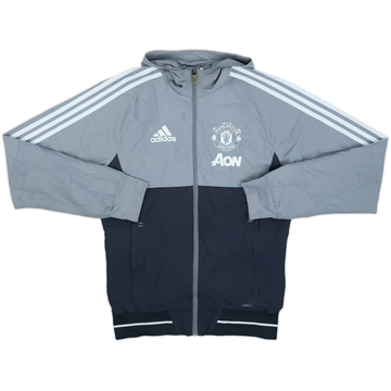2017-18 Manchester United adidas Hooded Track Jacket - 8/10 - (XS)