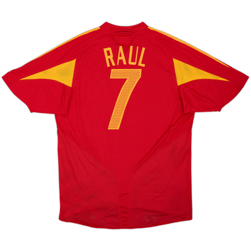 2004-06 Spain Home Shirt Raul #7 - 8/10 - (L)