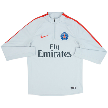 2017-18 Paris Saint-Germain Nike Top de entrenamiento con cremallera de 1/4 - 5/10 - (M)