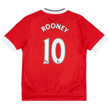 2015-16 Manchester United Home Shirt Rooney #10 - 10/10 - (M.Boys)