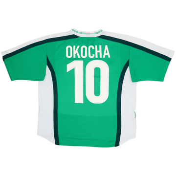 1998-00 Nigeria Home Shirt Okocha #10 - 8/10 - (M)