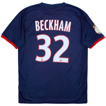 2013-14 Paris Saint-Germain Home Shirt Beckham #32 - 7/10 - (M)