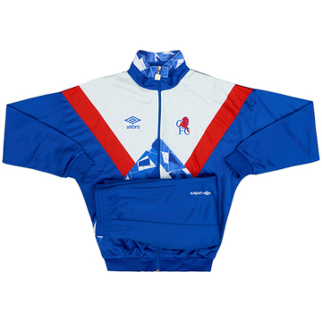 1994-95 Chelsea Umbro Full Tracksuit - 9/10 - (L.Boys)