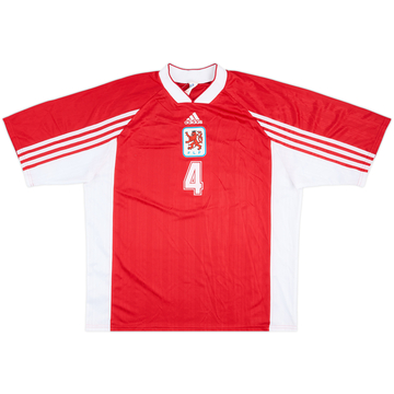 1999 Luxembourg Match Issue Home Shirt #4 (Birsens)