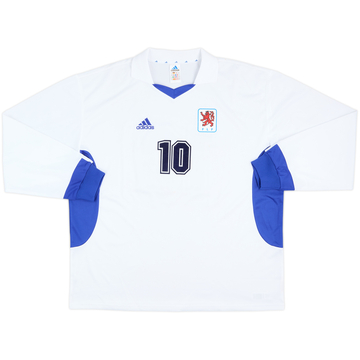 2002-04 Luxembourg Match Issue Away L/S Shirt #10