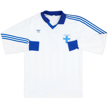 1985-90 Finland Match Issue Home L/S Shirt #7