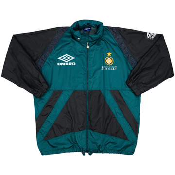 1995-96 Inter Milan Umbro Hooded Rain Jacket - 5/10 - (XL)