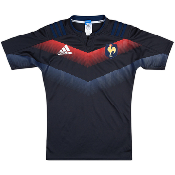 2017-18 France Rugby adidas Training Shirt - 9/10 - (S)