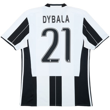 2016-17 Juventus Home Shirt Dybala #21 - 6/10 - (M)