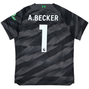 2023-24 Liverpool GK S/S Shirt A.Becker #1 - 10/10 - (L)