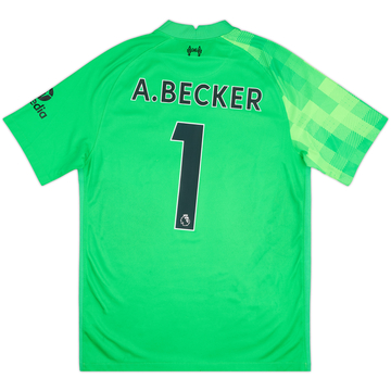 2021-22 Liverpool GK S/S Shirt A.Becker #1 - 8/10 - (M)