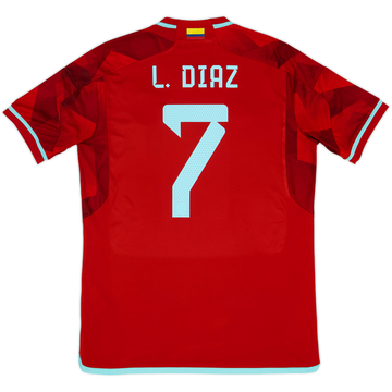2022-23 Colombia Away Shirt L.Diaz #7 - 8/10 - (L)