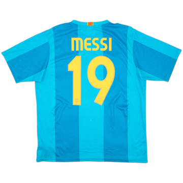 2007-09 Barcelona Basic Away Shirt Messi #19 - 6/10 - (L)