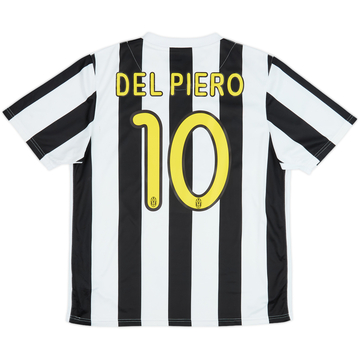 2009-10 Juventus Home Shirt Del Piero #10 - 6/10 - (M)