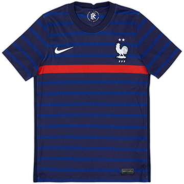 2020-21 France Home Shirt - 8/10 - (M.Boys)