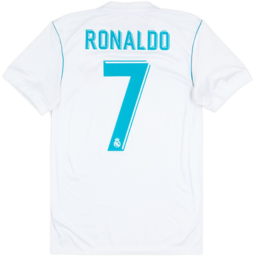 2017-18 Real Madrid Home Shirt Ronaldo #7 - 7/10 - (S)