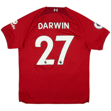 2022-23 Liverpool Home Shirt Darwin #27 - 8/10 - (L)