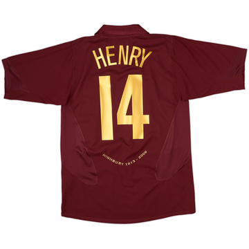 2005-06 Arsenal Home Shirt Henry #14 - 9/10 - (M)