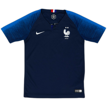 2018 France Home Shirt - 9/10 - (M.Boys)