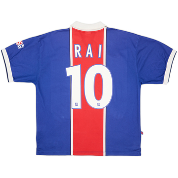 1997-98 Paris Saint-Germain Home Shirt Rai #10 - 8/10 - (L)