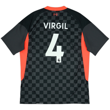 2020-21 Liverpool Third Shirt Virgil #4 - 8/10 - (L)
