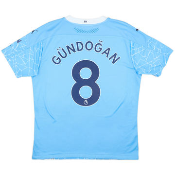 2020-21 Manchester City Authentic Home Shirt Gundogan #8 - 7/10 - (L)