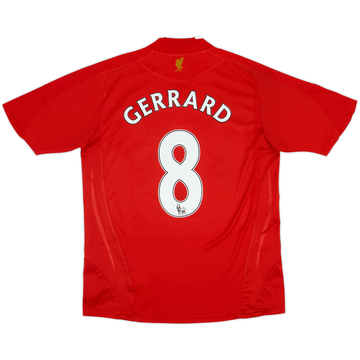 2008-10 Liverpool Home Shirt Gerrard #8 - 5/10 - (XL.Boys)