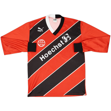 1987-1989 Eintracht Frankfurt Home L/S Shirt - 8/10 - (L)