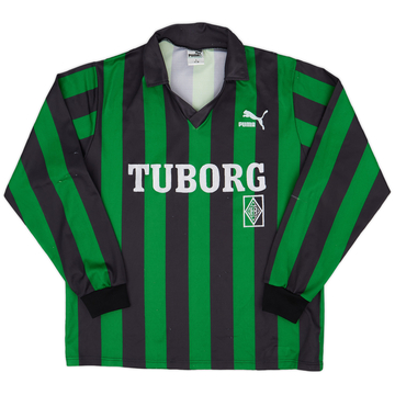 1990-92 Borussia Monchengladbach Away L/S Shirt - 8/10 - (L)