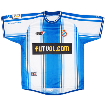 2001-02 Espanyol Home Shirt - 9/10 - (S)