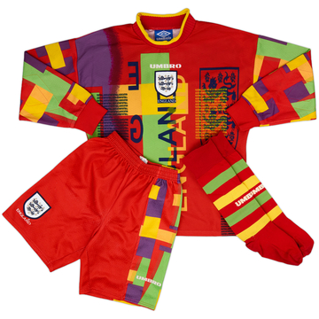 1993-95 England GK Full Kit - 8/10 - (L.Boys)