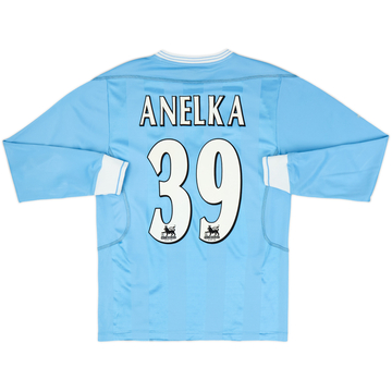 2003-04 Manchester City Home L/S Shirt Anelka #39 - 7/10 - (S)