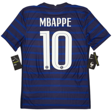 2020-21 France Authentic Home Shirt Mbappe #10 (S)